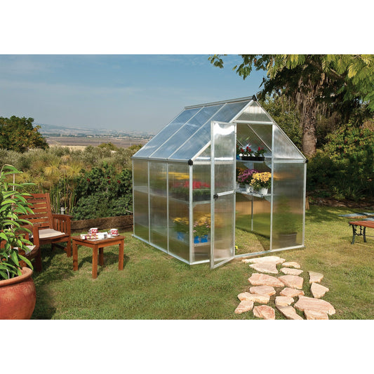 Palram Mythos 6 x 6 Greenhouse-Silver