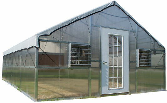 Jefferson --Premium Grower's Edition-- 16FT x 30FT Educational Greenhouse Kit With 6FT High Walls R16306-PG
