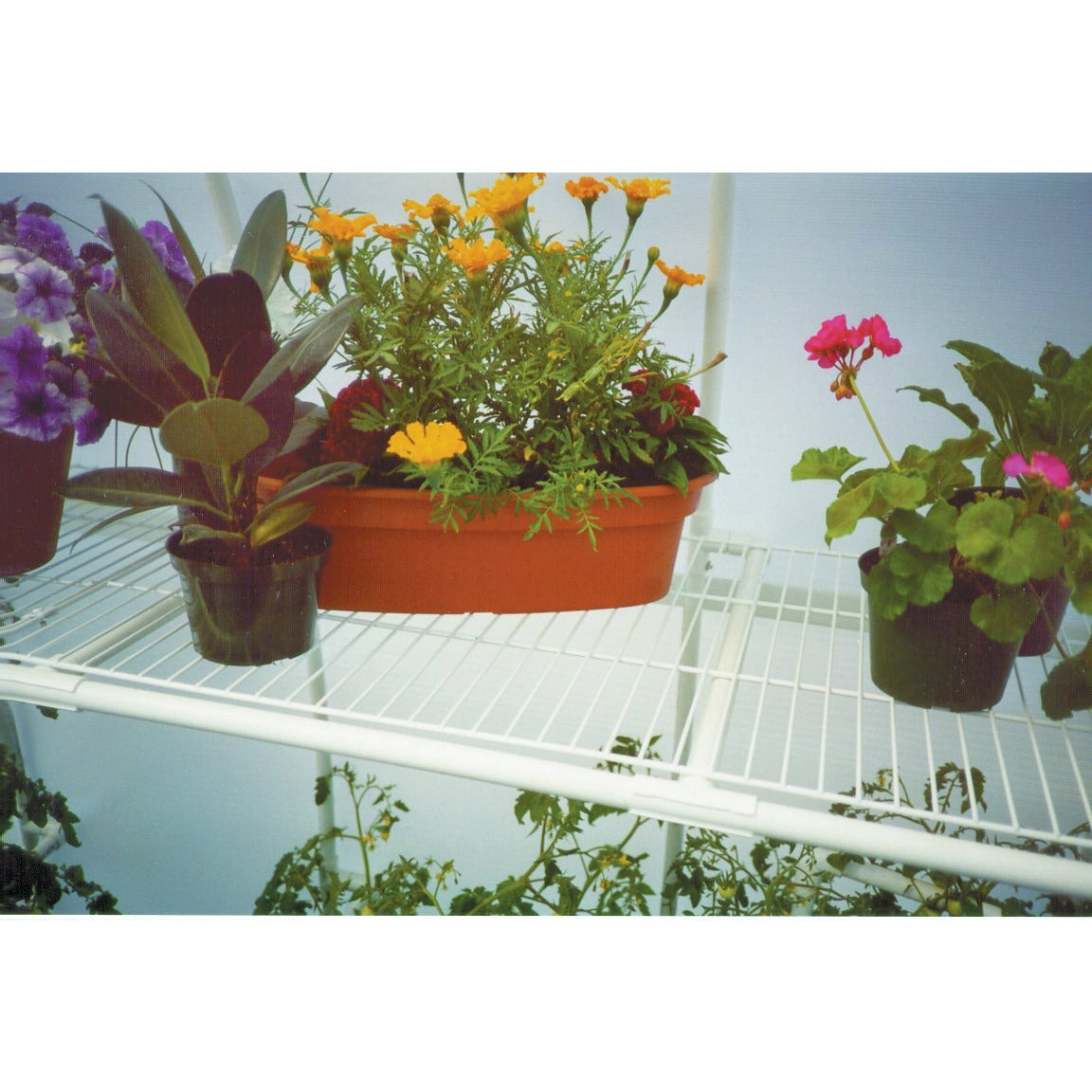 Wire Racks for Bench Frames 8' Side Shelf Package