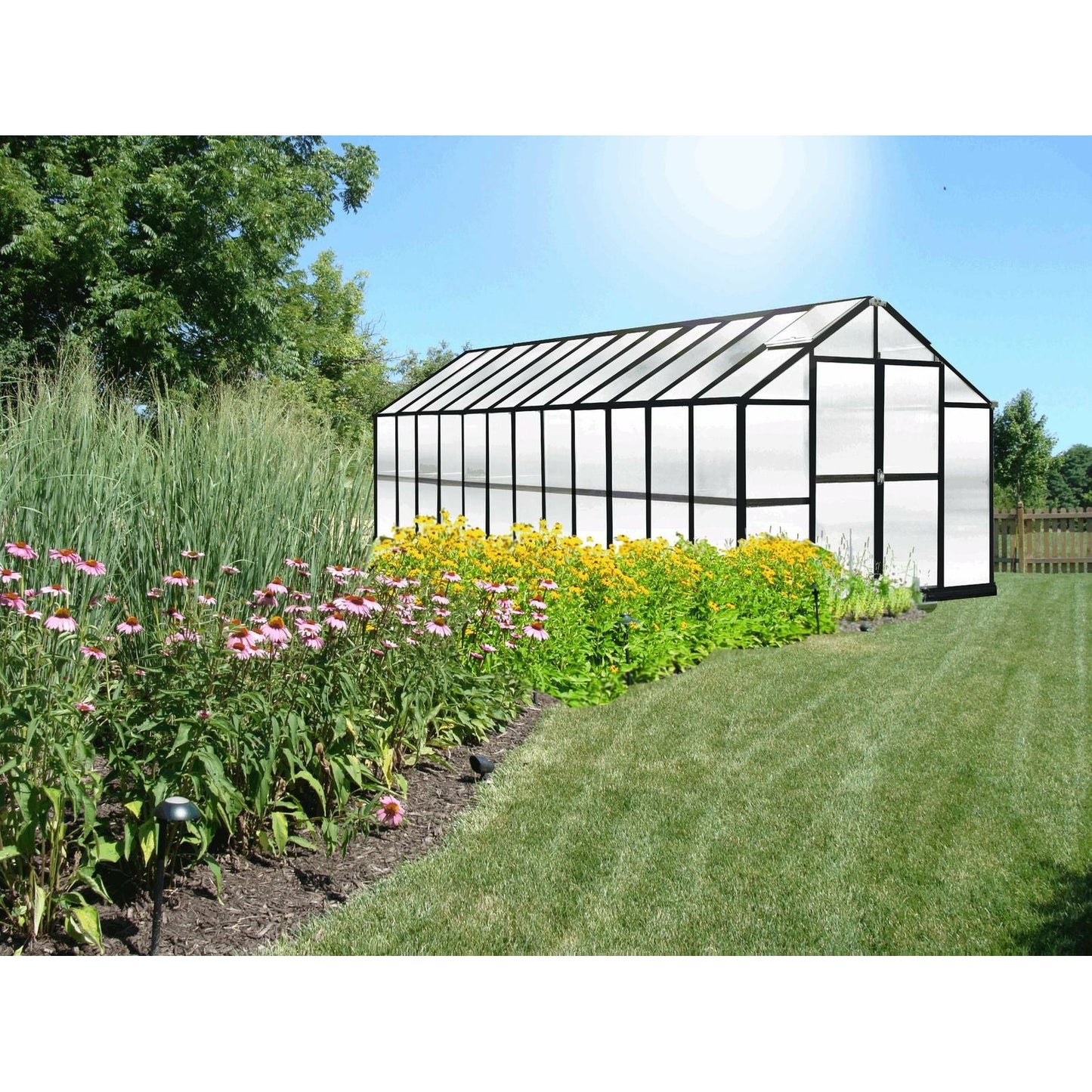 Mont Growers Edition Greenhouse 8FTx 24FT - Black Finish MONT-24-BK-GROWERS