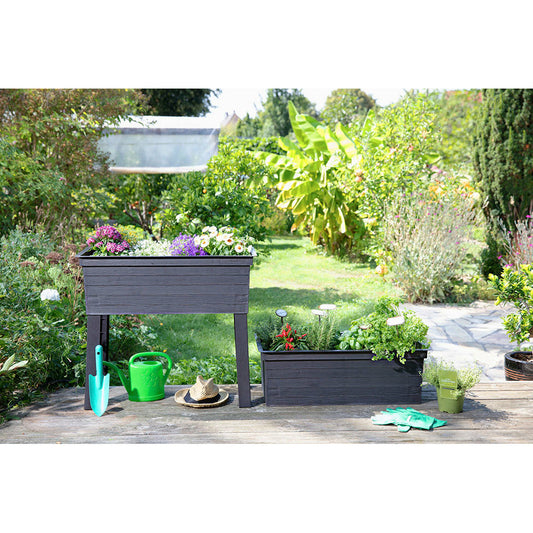 Balcony Raised Bed Planter with Cover