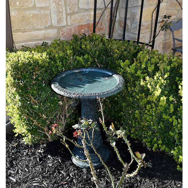 Grey/Blue Bird Bath