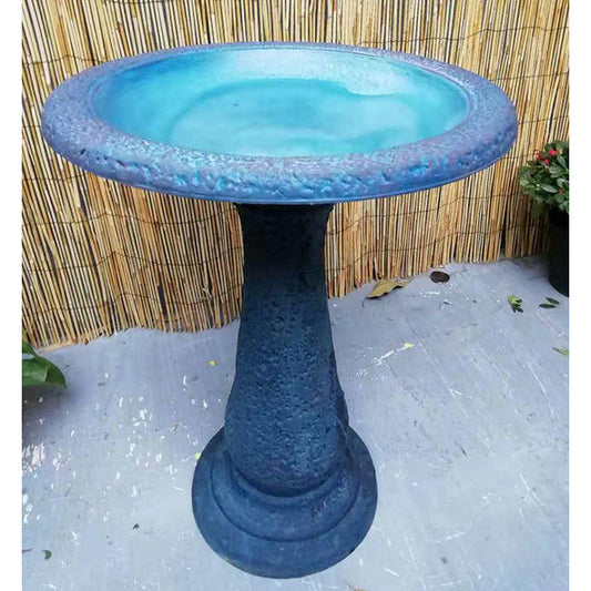 Dark/Light Blue Bird Bath