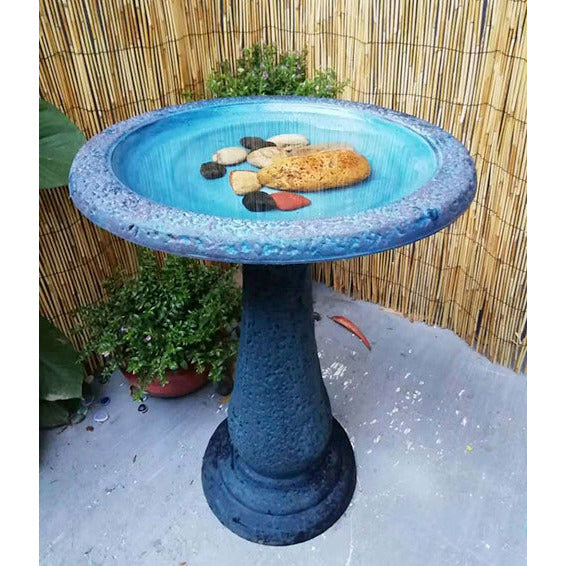 Dark/Light Blue Bird Bath