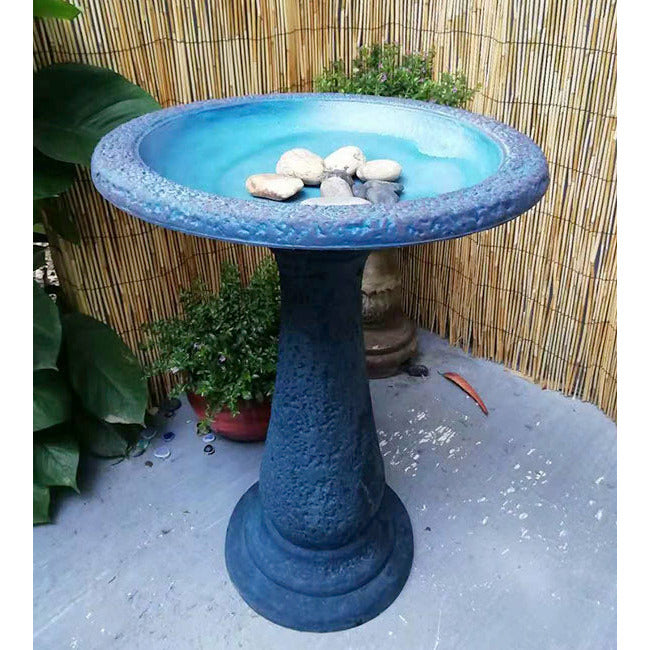 Dark/Light Blue Bird Bath