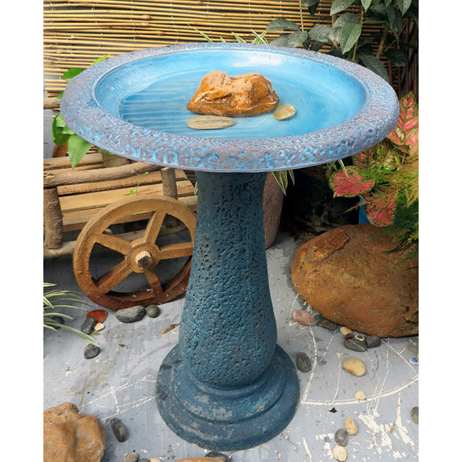 Dark/Light Blue Bird Bath