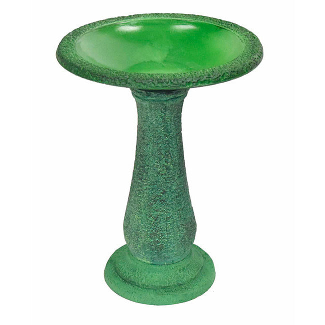 Dark/Light Green Bird Bath