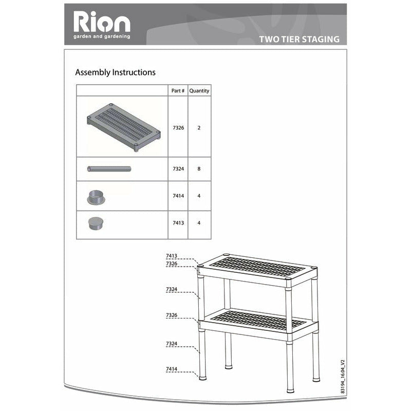 Palram - Canopia Two Tier Staging Work Bench - Green