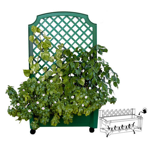 Exaco Calypso Planter with Trellis and Water Reservoir