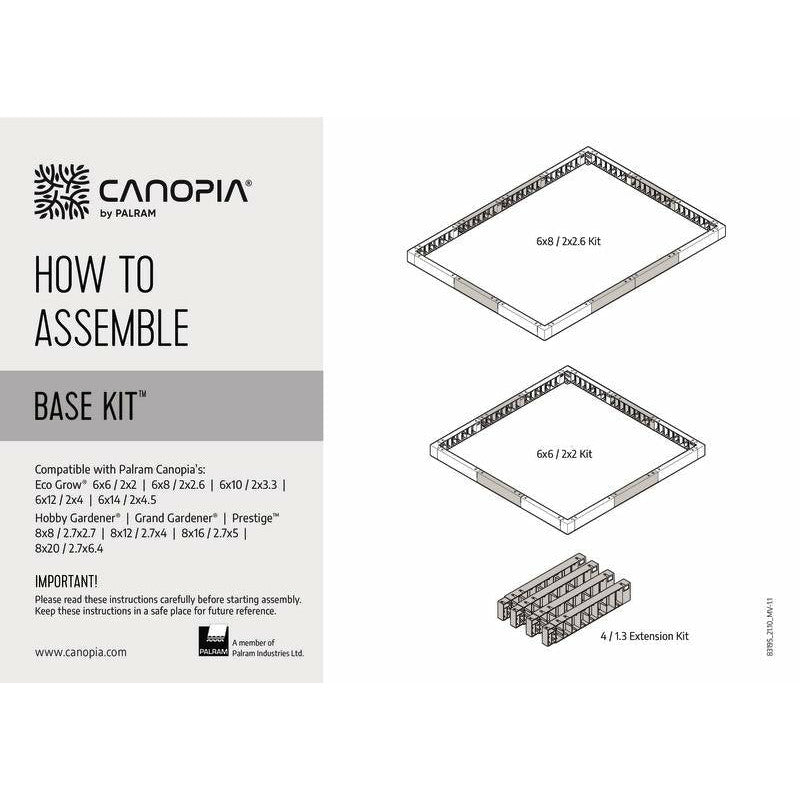 Palram - Canopia EcoGrow 6' x 12' Base Kit