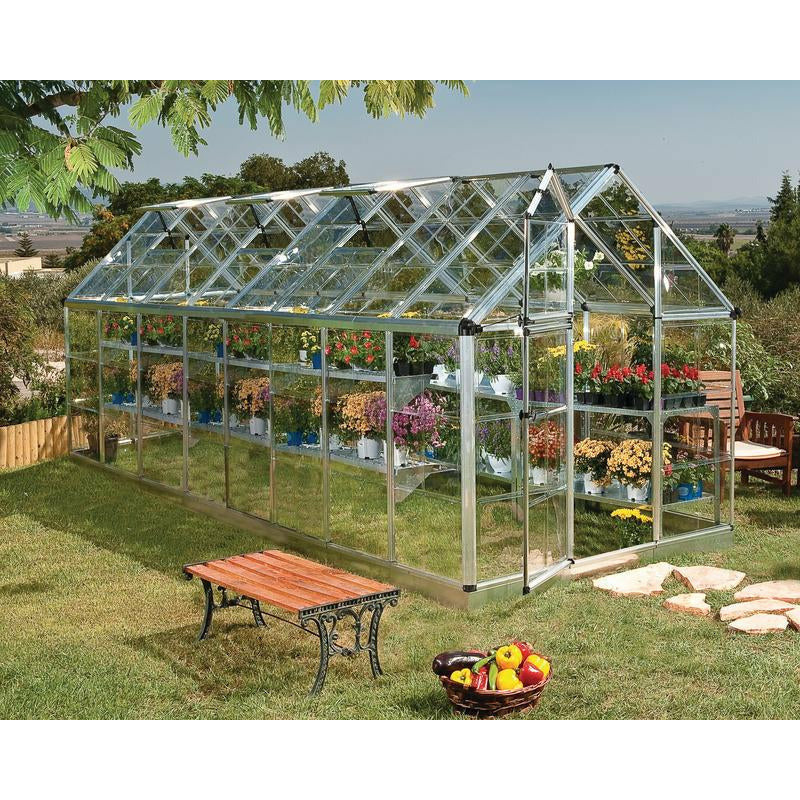 Palram - Canopia Snap & Grow 6' x 16' Greenhouse - Silver