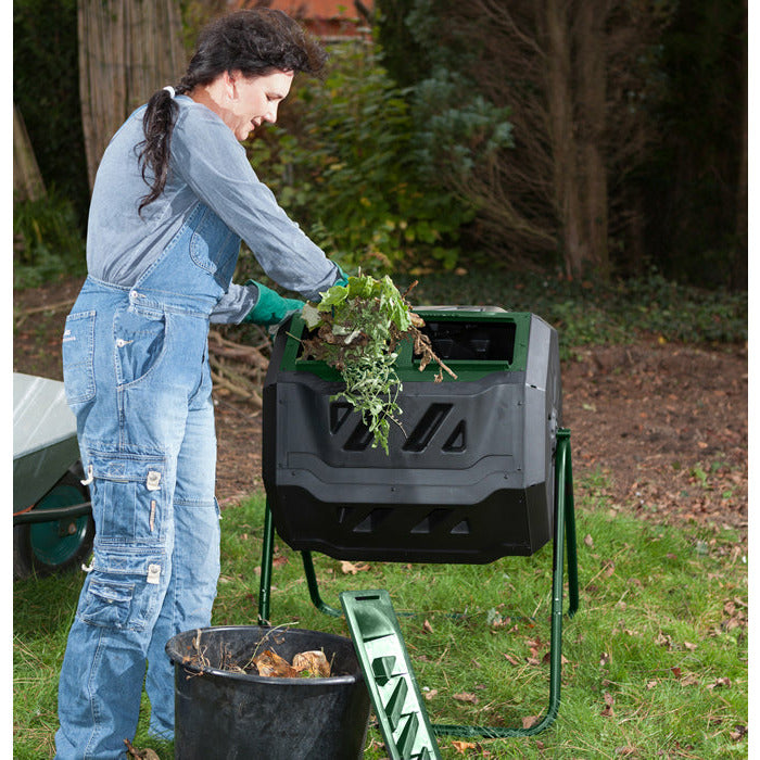 Mr. Spin Dual Compartment Compost Tumbler