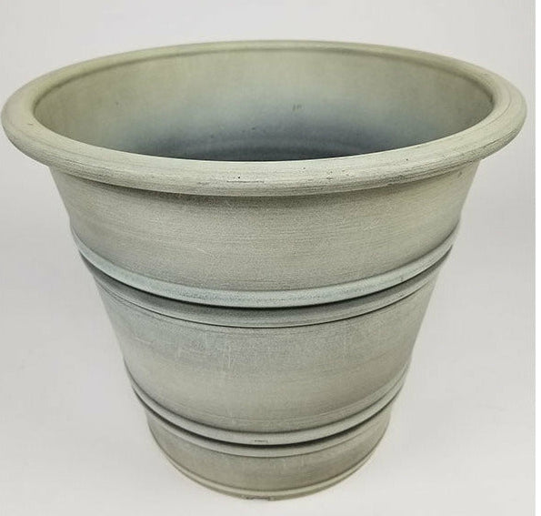 Round Sandstone Planters - Set of 2
