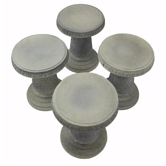 Stools - Set of 4 - Distressed Sandstone