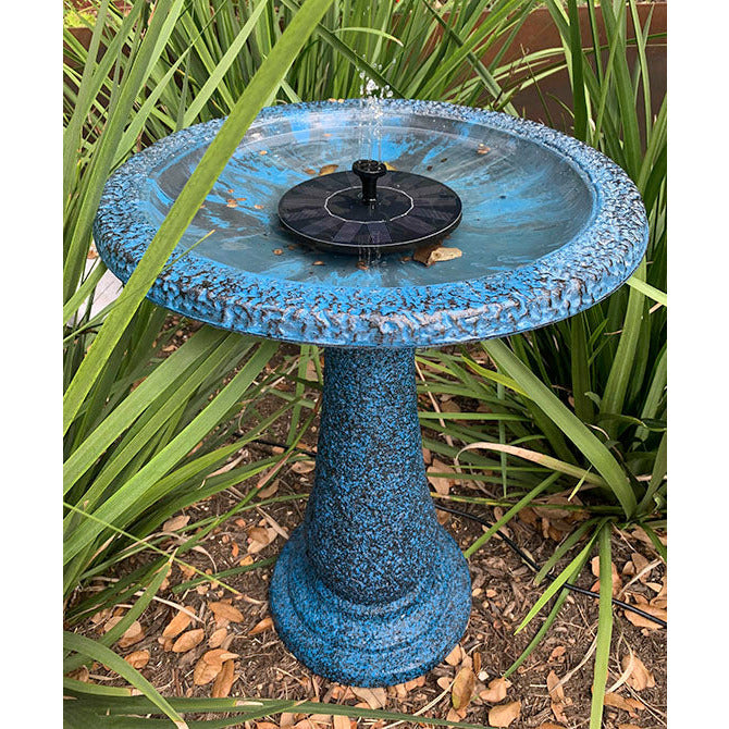 Solar Birdbath - Round Base