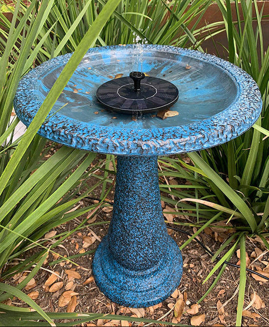 Solar Birdbath - Round Base