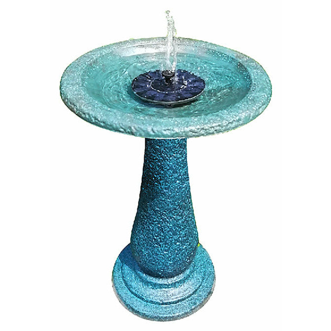 Solar Birdbath - Round Base