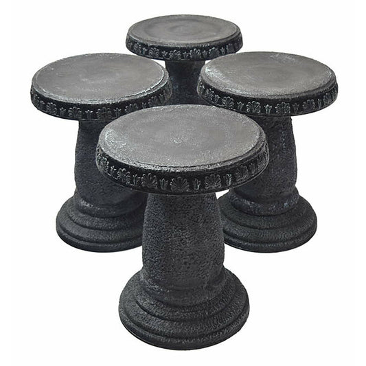Stools - Set of 4 - Charcoal Grey