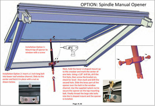 Royal Victorian Spindle Roof Window Opener