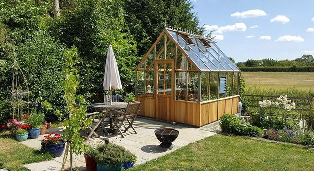 Cheltenham Cedar Half-Boarded Greenhouse