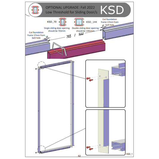 Royal Victorian Low Threshhold Sliding Door