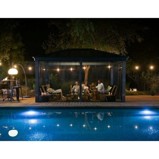 Palram - Canopia Dallas Netting Set - 4 Piece - Dark Gray