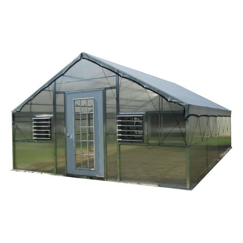 Riverstone Industries Thoreau 12ft x 24ft Educational Greenhouse Kit With 6FT Hight Walls