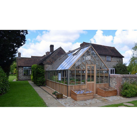 Westminster Cedar Half-Boarded Greenhouse