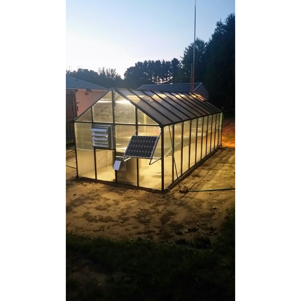 Mont Greenhouse 8FTx 20FT - Black Finish - Mojave MONT-20-BK-MOJAVE