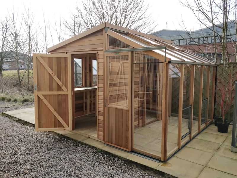 Fusion 8 Cedar Greenhouse (8'9" x 10'7")