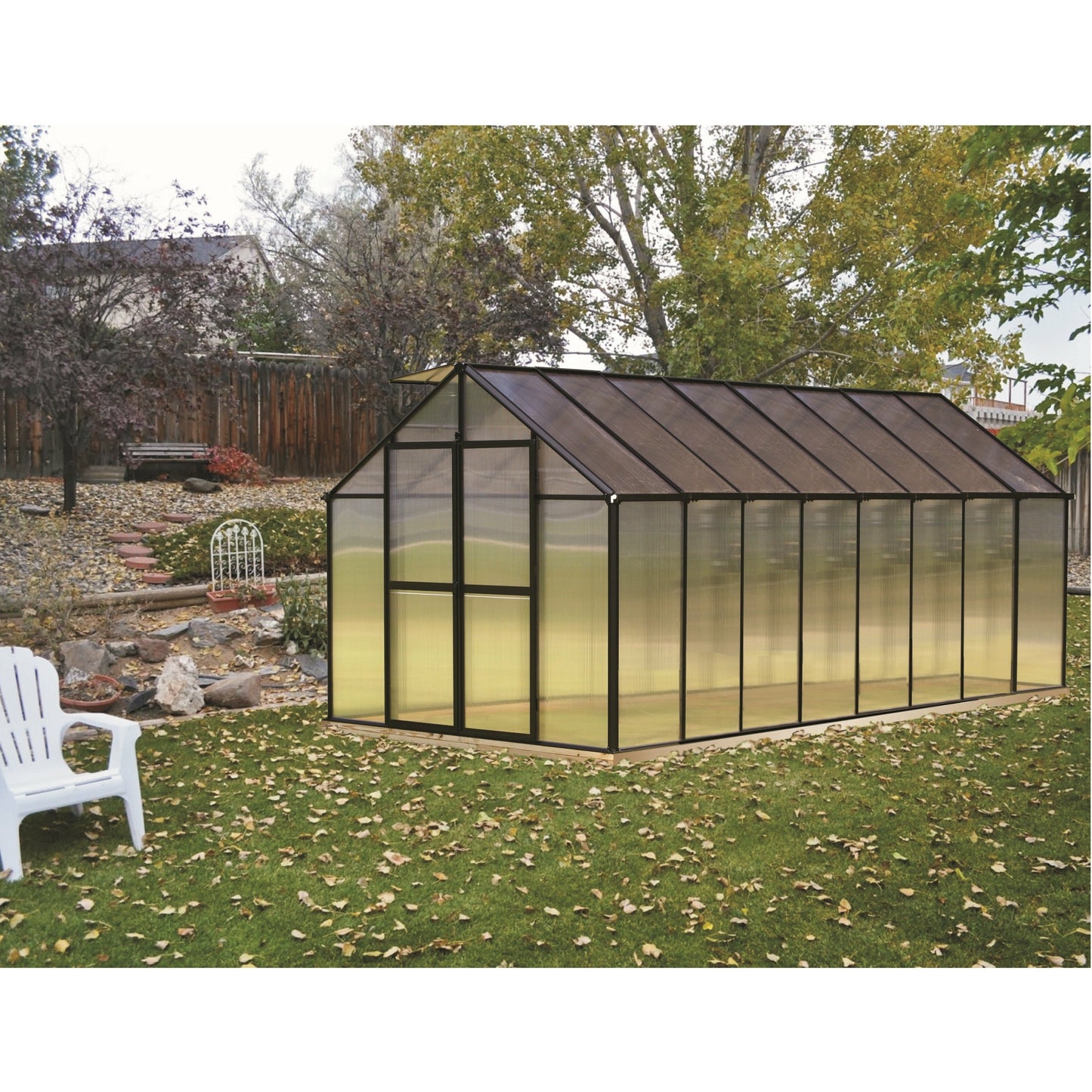 Mont 8FT x 16FT Black Greenhouse MONT-16-BK