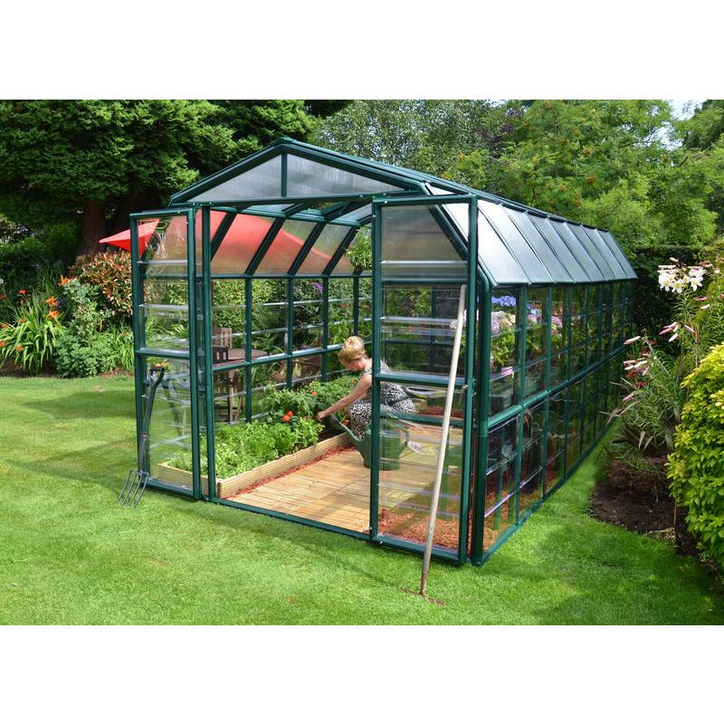 Palram - Canopia Grand Gardener 8' x 16' Greenhouse - Clear