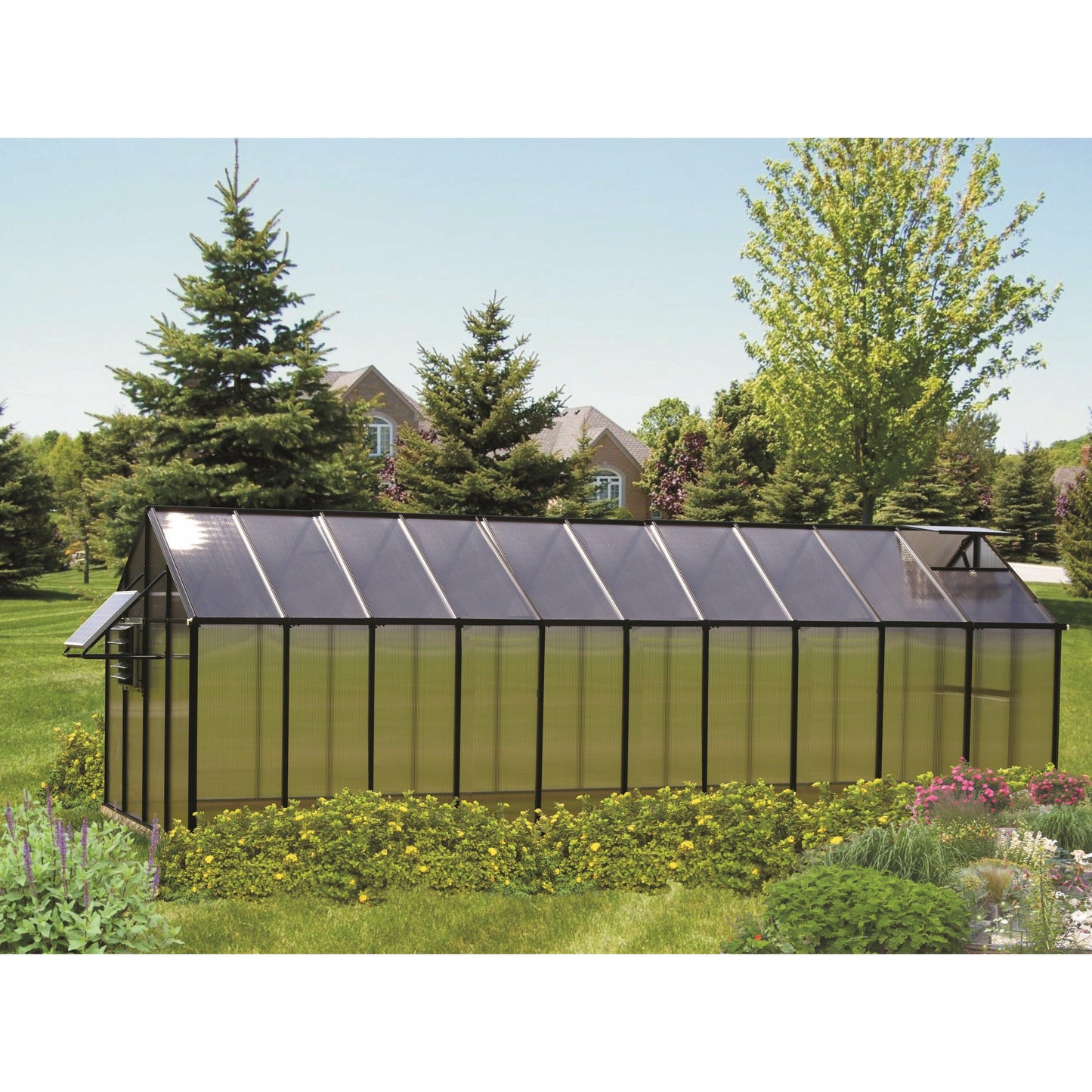 Mont Greenhouse 8FTx 20FT - Black Finish - Mojave MONT-20-BK-MOJAVE