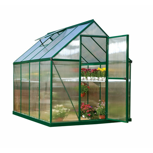Palram Mythos 6' x 8' Greenhouse - Green