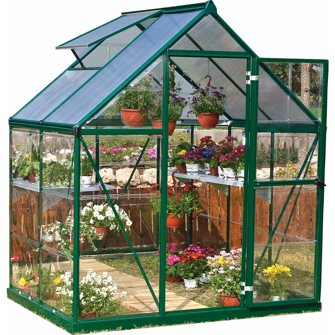Palram Hybrid 6' x 4' Greenhouse - Green