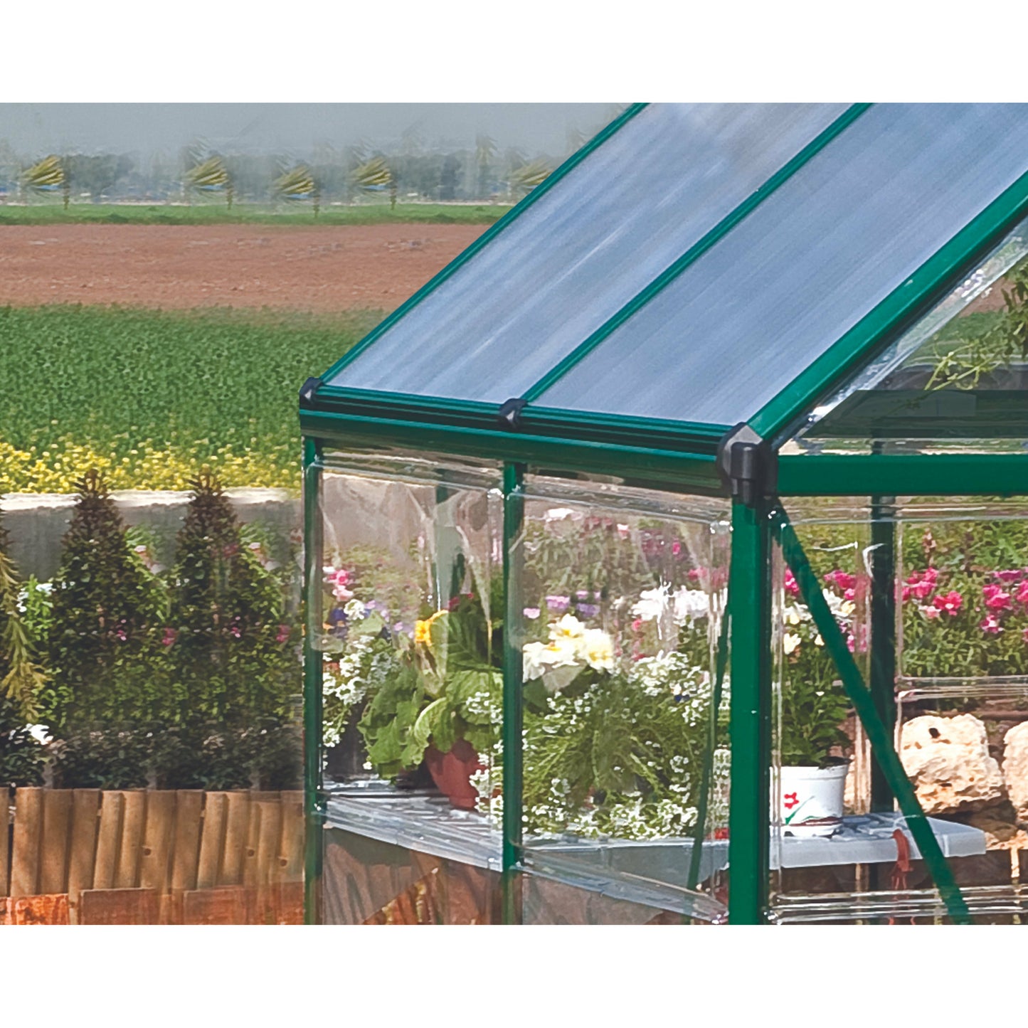 Palram Hybrid 6' x 10' Greenhouse - Green