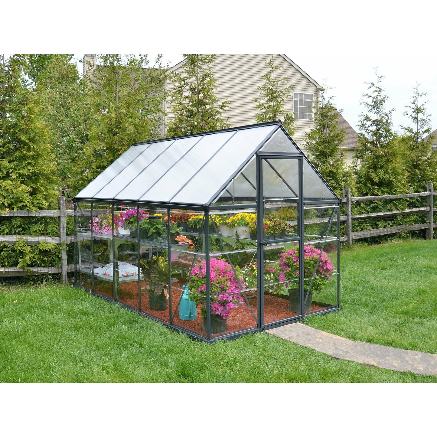 Palram Hybrid 6' x 10' Greenhouse - Gray