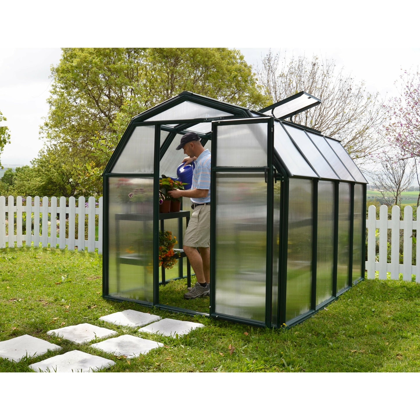 Rion EcoGrow 6' x 8' Greenhouse