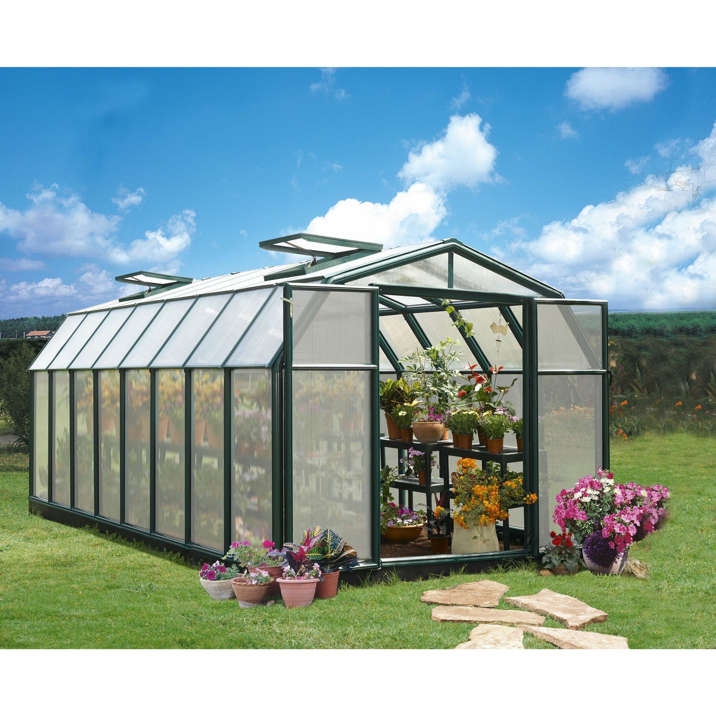 Rion Hobby Gardener 8' x 16' Greenhouse