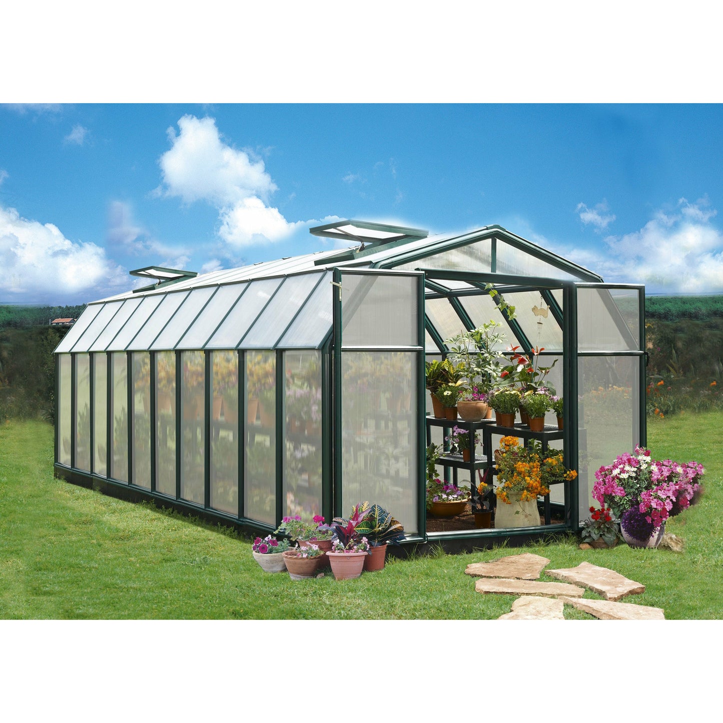 Rion Hobby Gardener 8' x 20' Greenhouse