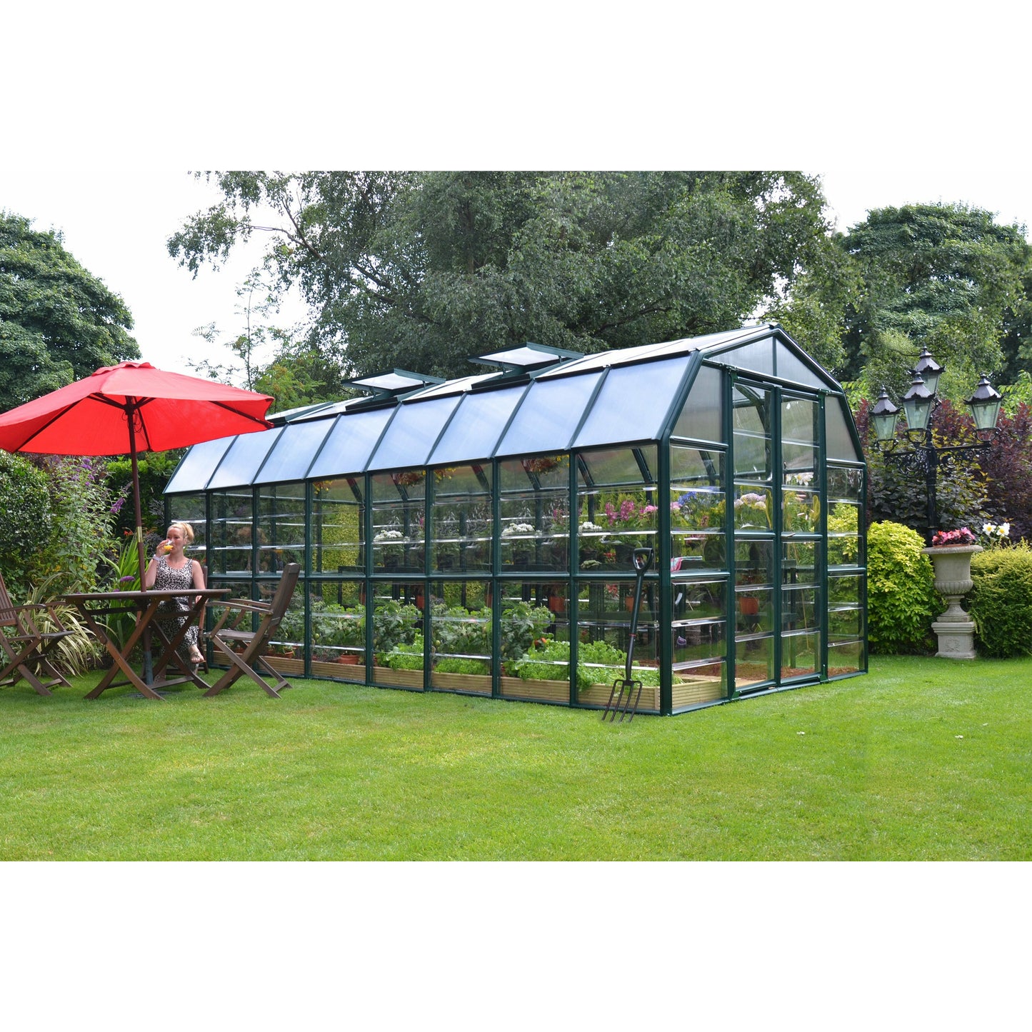 Rion Grand Gardener 8' x 16' Greenhouse - Clear