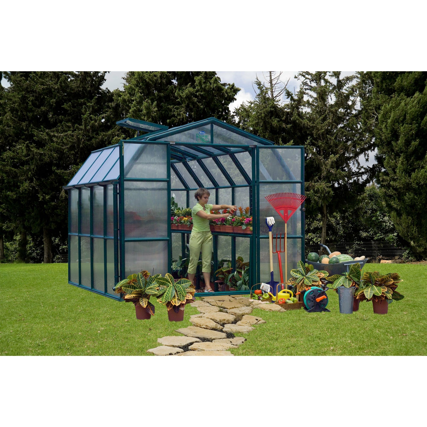 Rion Prestige 8' x 8' Greenhouse