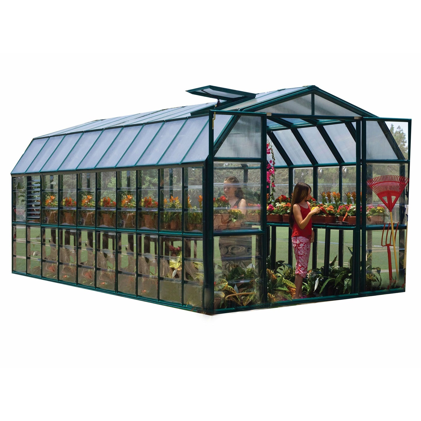Rion Prestige 2 Clear 8' x 12' Greenhouse