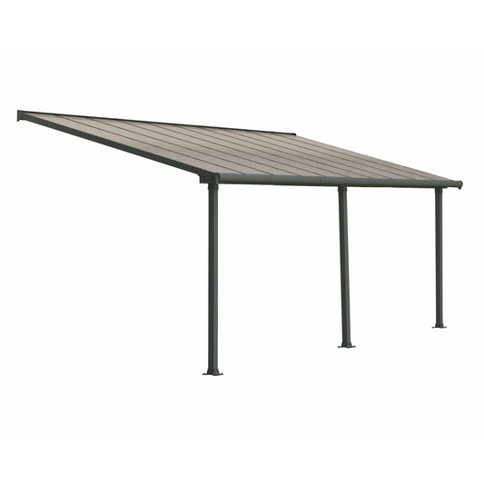 Palram Olympia 10' x 20' Patio Cover - Gray/Bronze