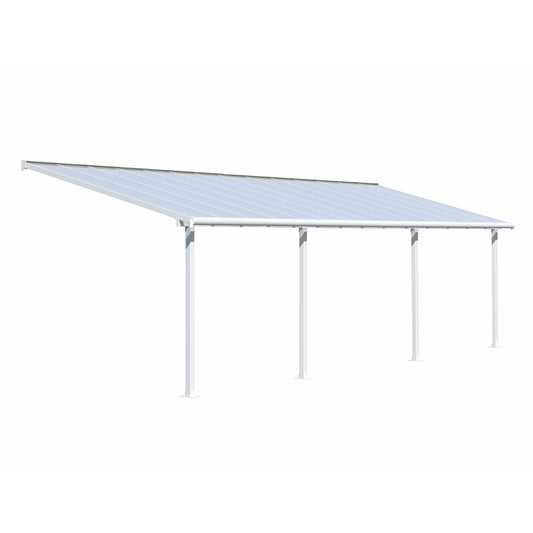 Palram Olympia 10' x 28' Patio Cover - White/White