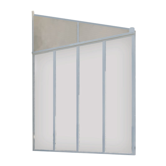 Palram Feria 10' Patio Cover Sidewall Kit - White