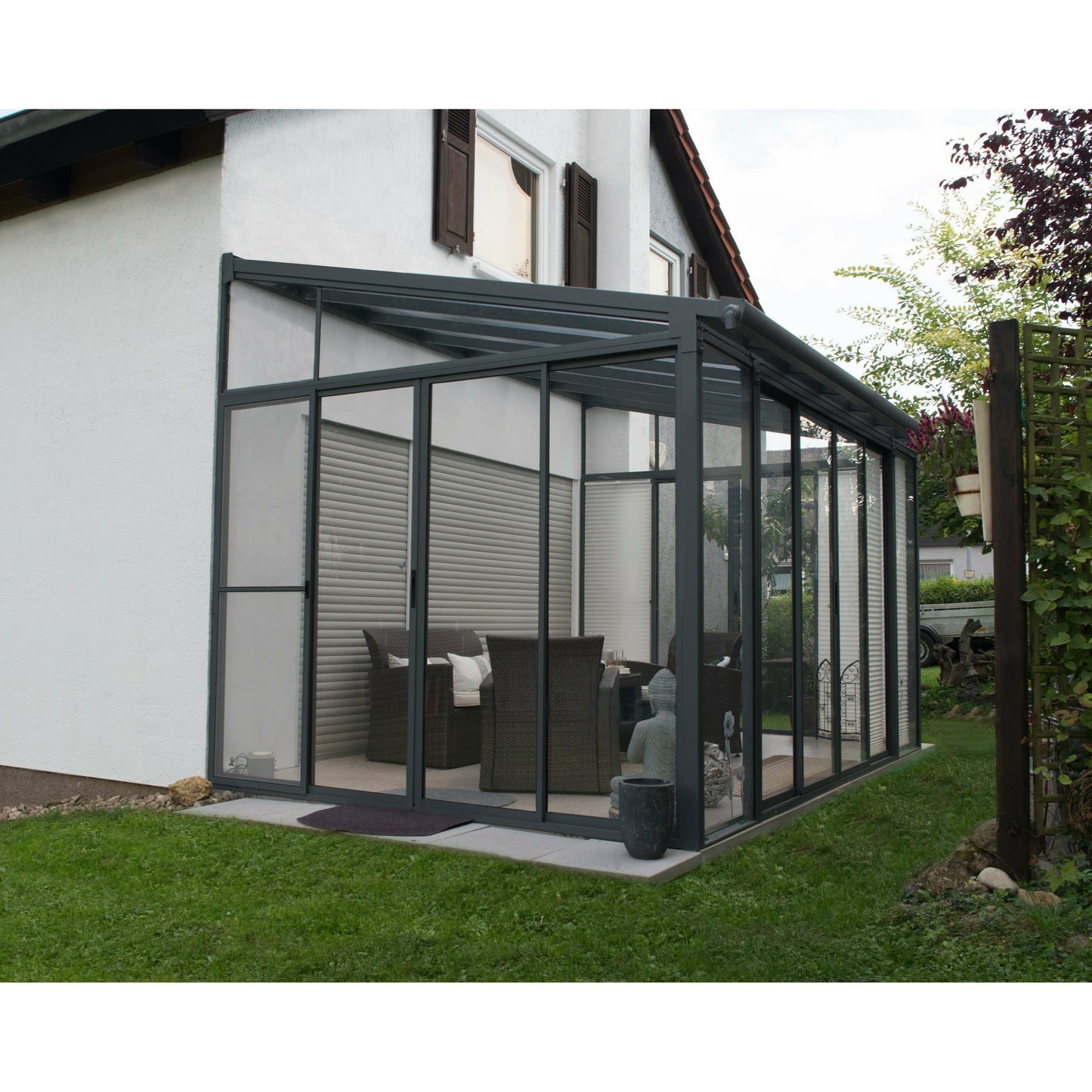 Palram San Remo 10' x 14' Patio Enclosure - Gray/Clear