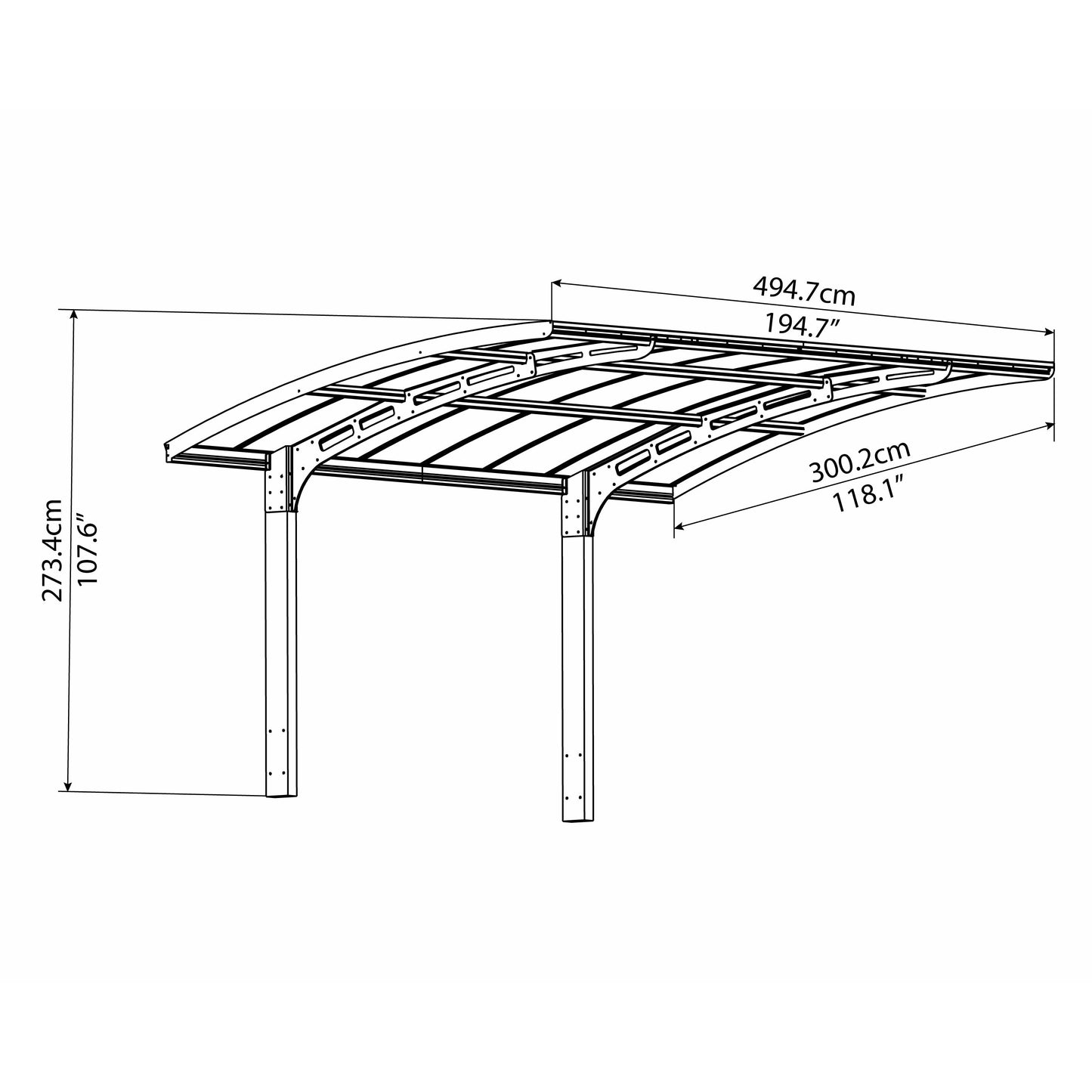 Palram Arizona Breeze 5000 Carport