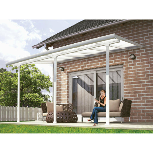 Palram Feria 10' x 30' Patio Cover - White