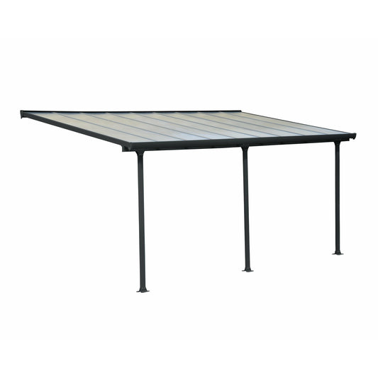 Palram Feria 10' x 18' Patio Cover - Gray